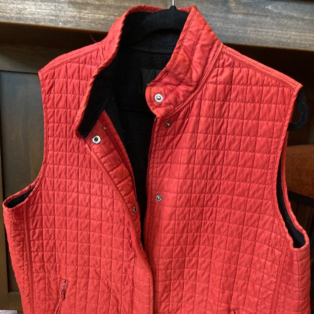 Weatherproof Quilted Fleece Lined Vest Burnt Orange